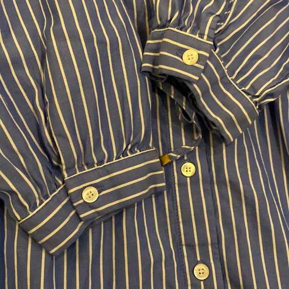 J. McLaughlin Emerson Stripe Shirt Dress Blue Size XS - Picture 6 of 11